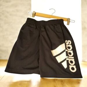 Adidas Shorts Boy's Size Medium 10/12 Black White Basketball Adidas Logo